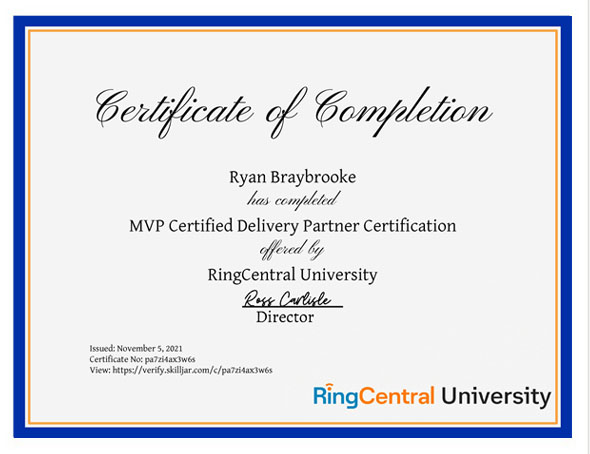 Ryan Certificate